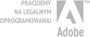 Pracujemy na legalnym oprogramowianiu Adobe Pracujemy na legalnym oprogramowianiu Adobe